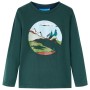 Camiseta infantil de manga larga verde oscuro 116 de vidaXL, Camisetas para niños - Ref: Foro24-13451, Precio: 7,99 €, Descue...