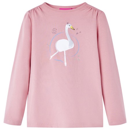 Camiseta infantil de manga larga rosa claro 104 de vidaXL, Camisetas para niños - Ref: Foro24-13690, Precio: 8,99 €, Descuent...