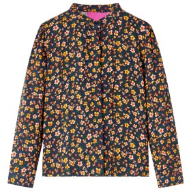 Children's shirt with navy blue mandarin collar 116 by vidaXL, Kids T-shirts - Ref: Foro24-13956, Price: 11,79 €, Discount: %