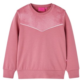 Raspberry velvet patchwork children's sweatshirt 140 by vidaXL, Kids T-shirts - Ref: Foro24-14008, Price: 11,37 €, Discount: %