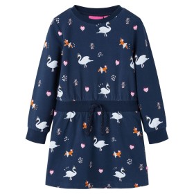 Vestido infantil de manga larga azul marino 104 de vidaXL, Vestidos de niños - Ref: Foro24-14843, Precio: 20,16 €, Descuento: %