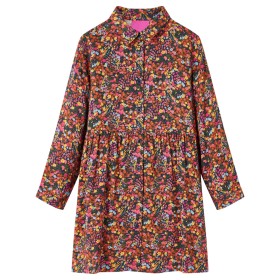 Vestido infantil de manga larga multicolor 140 de vidaXL, Vestidos de niños - Ref: Foro24-14906, Precio: 18,99 €, Descuento: %