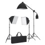 Photo Studio Kit with Lights Softbox Backgrounds and Reflector by vidaXL, Flashes and studio lighting - Ref: Foro24-190213, P...