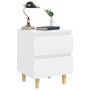 Bedside tables 2 pcs solid wood legs white 40x35x50 cm by vidaXL, Nightstands - Ref: Foro24-805852, Price: 76,99 €, Discount: %