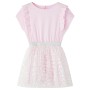 Vestido infantil volantes rosa claro 128 de vidaXL, Vestidos de niños - Ref: Foro24-14552, Precio: 14,99 €, Descuento: %