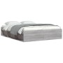 Estructura de cama gris Sonoma 150x200 cm de vidaXL, Camas y somieres - Ref: Foro24-3203871, Precio: 153,75 €, Descuento: %