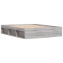 Estructura de cama gris Sonoma 150x200 cm de vidaXL, Camas y somieres - Ref: Foro24-3203871, Precio: 153,75 €, Descuento: %