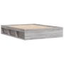 Estructura de cama gris Sonoma 150x200 cm de vidaXL, Camas y somieres - Ref: Foro24-3203871, Precio: 153,75 €, Descuento: %