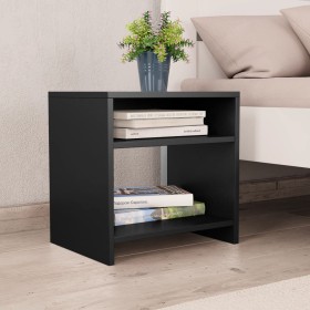 Black plywood nightstand 40x30x40 cm by vidaXL, Nightstands - Ref: Foro24-800011, Price: 32,46 €, Discount: %