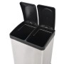 Cubo de reciclaje y basura con pedal acero inoxidable 36 L de vidaXL, Cubos de la basura y papeleras - Ref: Foro24-50600, Pre...