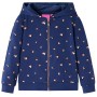 Sudadera infantil con capucha azul marino 140 de vidaXL, Camisetas para niños - Ref: Foro24-13568, Precio: 15,99 €, Descuento: %