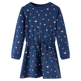 Marineblaues langärmeliges Kinderkleid 104 von vidaXL, Kinderkleider - Ref: Foro24-13575, Preis: 12,74 €, Rabatt: %