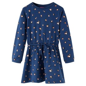 Marineblaues langärmeliges Kinderkleid 128 von vidaXL, Kinderkleider - Ref: Foro24-13577, Preis: 12,99 €, Rabatt: %