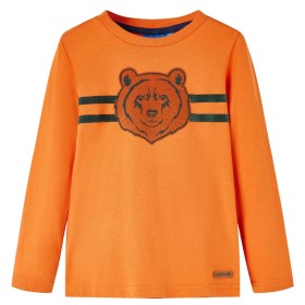 Children's long-sleeved t-shirt dark orange 92 by vidaXL, Kids T-shirts - Ref: Foro24-13114, Price: 9,99 €, Discount: %