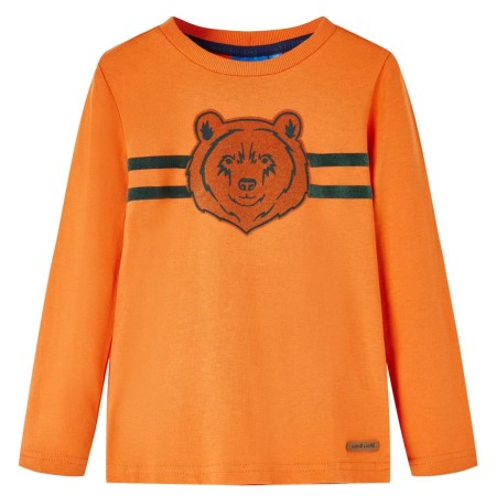 Camiseta infantil de manga larga naranja oscuro 92 de vidaXL, Camisetas para niños - Ref: Foro24-13114, Precio: 9,99 €, Descu...