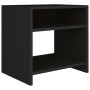 Black plywood nightstand 40x30x40 cm by vidaXL, Nightstands - Ref: Foro24-800011, Price: 32,00 €, Discount: %