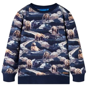 Marineblaues Kinder-Sweatshirt 104 von vidaXL, Kinder-T-Shirts - Ref: Foro24-12785, Preis: 12,99 €, Rabatt: %