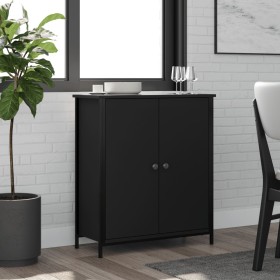 Black engineered wood sideboard 70x30x80 cm by vidaXL, Sideboards - Ref: Foro24-835534, Price: 74,78 €, Discount: %