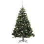 Artificial Christmas tree with hinges 150 LED and balls 120 cm by vidaXL, Christmas trees - Ref: Foro24-3210303, Price: 90,50...