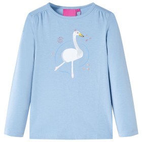 Children's long-sleeved t-shirt light blue 92 by vidaXL, Kids T-shirts - Ref: Foro24-13699, Price: 10,99 €, Discount: %