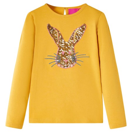 Children's long-sleeved t-shirt in ocher color 140 by vidaXL, Kids T-shirts - Ref: Foro24-13968, Price: 10,99 €, Discount: %