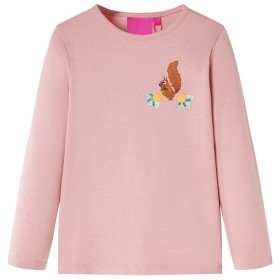 Children's long-sleeved t-shirt light pink 92 by vidaXL, Kids T-shirts - Ref: Foro24-13509, Price: 9,99 €, Discount: %