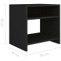 Black plywood nightstand 40x30x40 cm by vidaXL, Nightstands - Ref: Foro24-800011, Price: 32,00 €, Discount: %