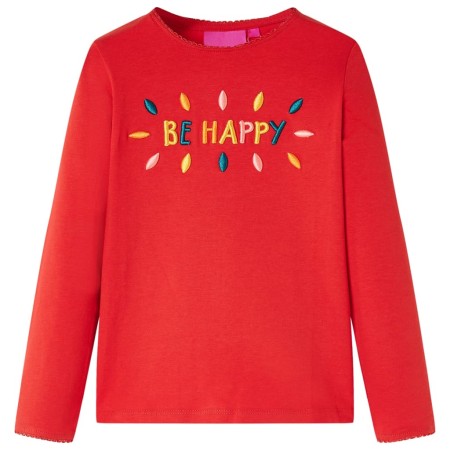 Children's long-sleeved t-shirt red 128 by vidaXL, Kids T-shirts - Ref: Foro24-13717, Price: 9,67 €, Discount: %