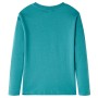 Long-sleeved dark aquamarine children's t-shirt size 104 by vidaXL, Kids T-shirts - Ref: Foro24-13355, Price: 8,34 €, Discoun...