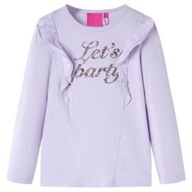 Light purple long-sleeved children's t-shirt size 116 by vidaXL, Kids T-shirts - Ref: Foro24-14221, Price: 10,99 €, Discount: %