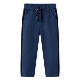 Children's pants with black trim navy blue 128 by vidaXL, kids pants - Ref: Foro24-14925, Price: 14,99 €, Discount: %