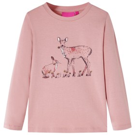 Camiseta infantil de manga larga rosa 116 de vidaXL, Camisetas para niños - Ref: Foro24-14391, Precio: 8,99 €, Descuento: %