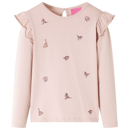 Camiseta infantil de manga larga rosa 128 de vidaXL, Camisetas para niños - Ref: Foro24-14347, Precio: 8,99 €, Descuento: %