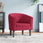 Red velvet armchair by vidaXL, Armchairs - Ref: Foro24-356475, Price: 152,06 €, Discount: %