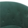 Dark green velvet armchair with stool by vidaXL, Armchairs - Ref: Foro24-356480, Price: 170,36 €, Discount: %