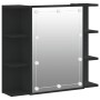 Furniture with mirror and black LED 70x16.5x60 cm by vidaXL, bathroom vanities - Ref: Foro24-833536, Price: 83,84 €, Discount: %