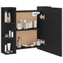 Furniture with mirror and black LED 70x16.5x60 cm by vidaXL, bathroom vanities - Ref: Foro24-833536, Price: 83,84 €, Discount: %