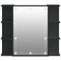 Furniture with mirror and black LED 70x16.5x60 cm by vidaXL, bathroom vanities - Ref: Foro24-833536, Price: 83,84 €, Discount: %