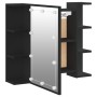 Furniture with mirror and black LED 70x16.5x60 cm by vidaXL, bathroom vanities - Ref: Foro24-833536, Price: 83,84 €, Discount: %