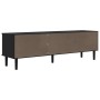 SENJA TV cabinet rattan look black pine wood 158x40x49 cm by vidaXL, TV Furniture - Ref: Foro24-358045, Price: 145,07 €, Disc...