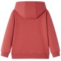 Children's toasted red hooded sweatshirt 140 by vidaXL, Kids T-shirts - Ref: Foro24-13013, Price: 15,15 €, Discount: %