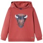 Kinder-Kapuzensweatshirt geröstetes Rot 116 von vidaXL, Kinder-T-Shirts - Ref: Foro24-13011, Preis: 15,15 €, Rabatt: %