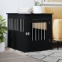 Jaula para perros madera de ingeniería negro 64,5x80x71 cm de vidaXL, Casetas para perros - Ref: Foro24-838331, Precio: 106,7...