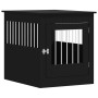 Dog cage engineered wood black 64.5x80x71 cm by vidaXL, Dog kennels - Ref: Foro24-838331, Price: 112,94 €, Discount: %