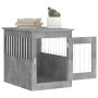 Dog cage engineered wood gray concrete 55x75x65 cm by vidaXL, Dog kennels - Ref: Foro24-838319, Price: 91,68 €, Discount: %