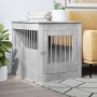 Dog cage engineered wood gray concrete 64.5x80x71 cm by vidaXL, Dog kennels - Ref: Foro24-838333, Price: 109,46 €, Discount: %