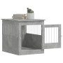 Jaula para perros madera ingeniería gris hormigón 64,5x80x71 cm de vidaXL, Casetas para perros - Ref: Foro24-838333, Precio: ...