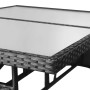 Garden table 140x80x74 cm black synthetic rattan by vidaXL, Garden tables - Ref: Foro24-43931, Price: 133,77 €, Discount: %