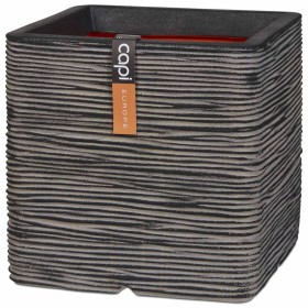 Capi Nature Rib square anthracite gray planter 40x40 cm KOFZ903 by Capi, Pots and planters - Ref: Foro24-424211, Price: 101,9...