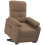 Sillón elevable tela marrón de vidaXL, Sillones - Ref: Foro24-3120362, Precio: 277,27 €, Descuento: %